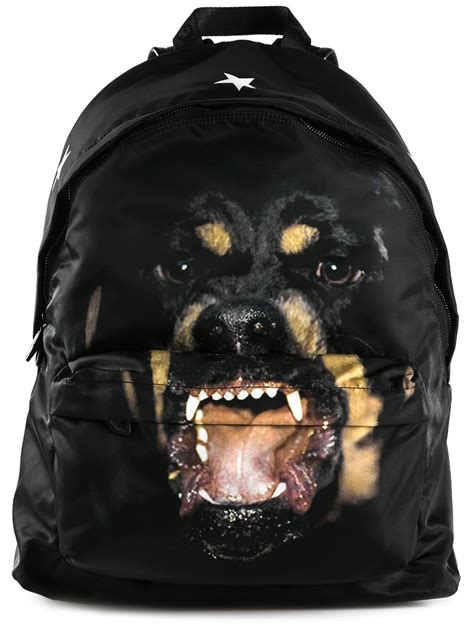 givenchy logo backpack|givenchy rottweiler backpack.